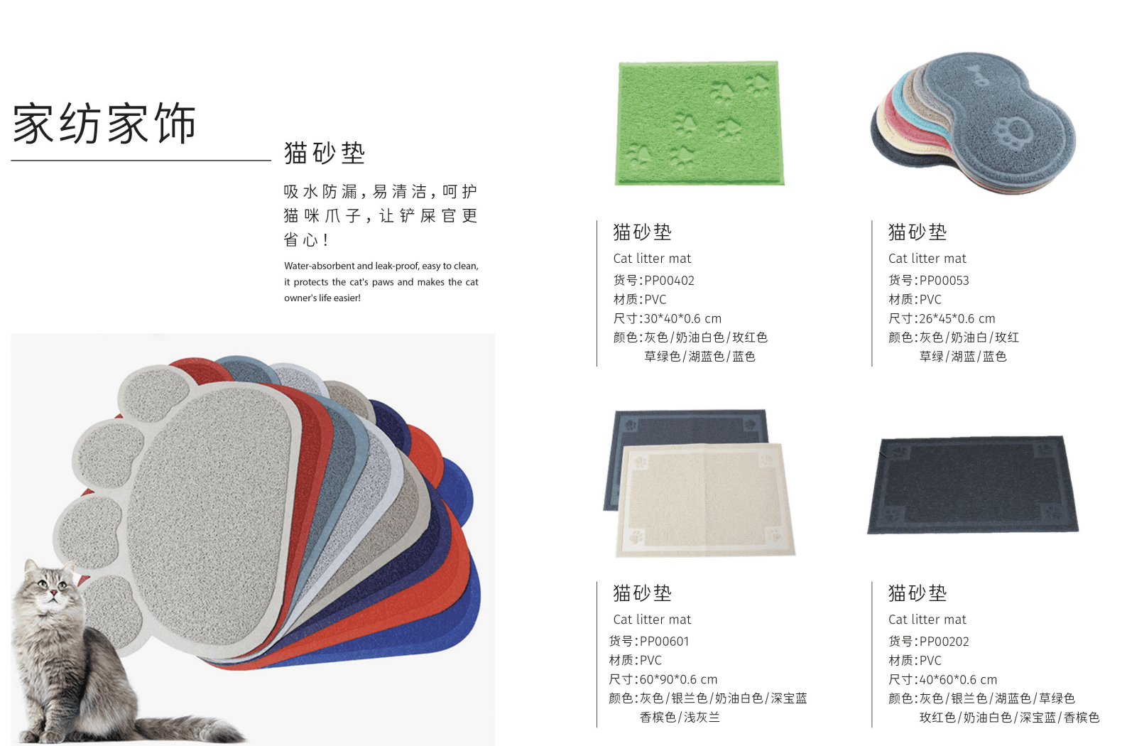 Cat Litter Mat Collection